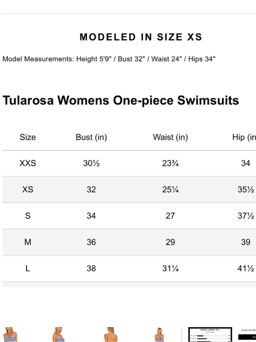 Tularosa - Dilara One-Piece in Blue Ditsy Blossom - Women’s - Lg - Picture 10 of 10